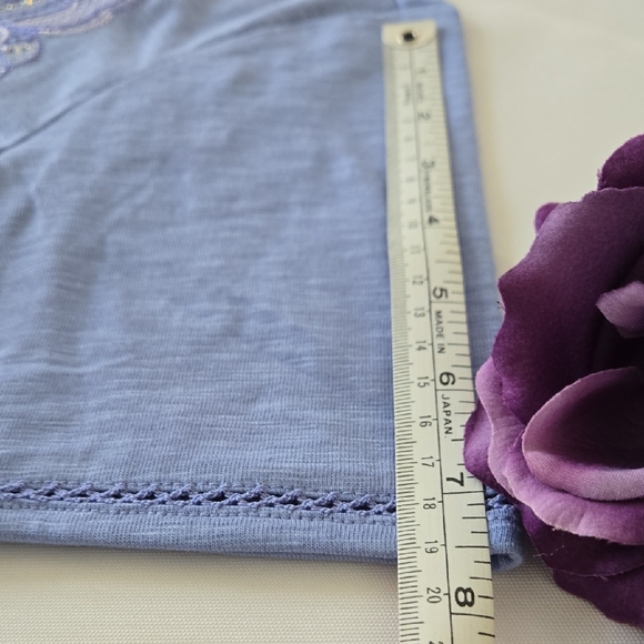 Women's ALFRED DUNNER IRIS Butterfly Embellished Tee Sz PS NWT - Picture 8 of 9